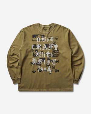 Neighborhood Men S Ls-5 Longsleeve T-shirt Olive Drab - Green