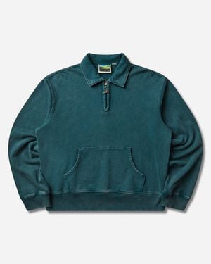 Vans Julian Klincewicz Collared Fleece Sweatshirt Ponderosa Pine - Green