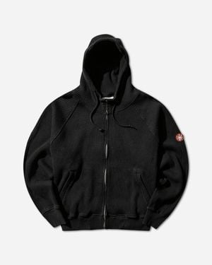 Cav Empt Wide Rib Big Heavy Zip Hoodie - Black