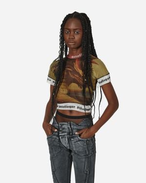 OTTOLINGER Slam Jam Mesh T-Shirt Mustard - Yellow