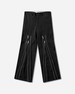 Comme des Garçons Men S Zipped Pants - Black