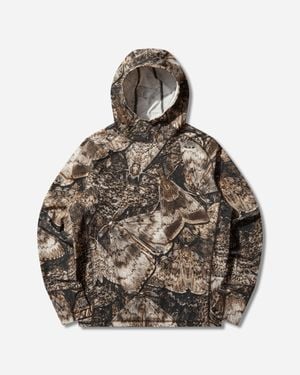 ROA Men S Lio Upf 50+ Baselayer Moth Print Long Sleeve Hoodie - Gray