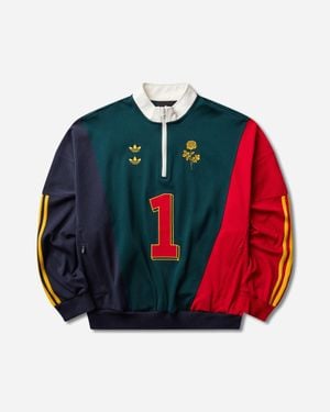 adidas Willy Chavarria Watsonville Quarter Zip Sweatshirt Aurora Ivy - Red