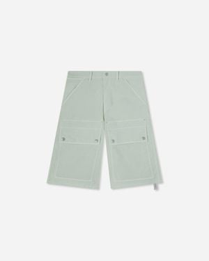 Oamc Peacemaker Chino Shorts Ice Flow - White
