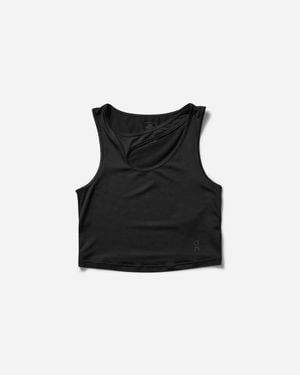 On Shoes S Studio Cut-Out Crop Top - Black