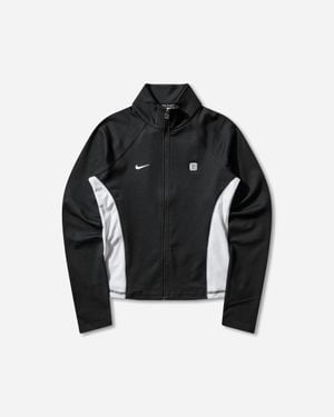 Nike Women S Shox Full-zip Longsleeve Top / White - Black