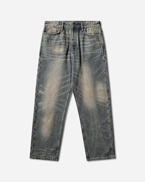 Evisu Men S Multi-pocket Style Washing Jeans Indigo - Grey