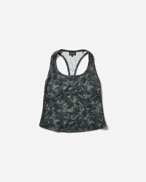 Nii HAI Women S Camo Print Vest Top Green - Multicolor