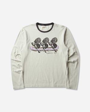 Kapital Men S 20/-jersey Longsleeve T-shirt (a Sheep) Grey