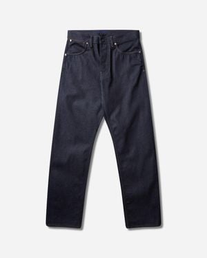 Stone Island Men S Selvedge Indigo Denim-raw Jeans Raw - Blue