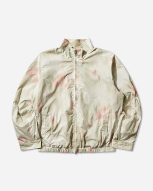 Our Legacy Men S Casino Jacket Flower Grid Ripstop - Natural
