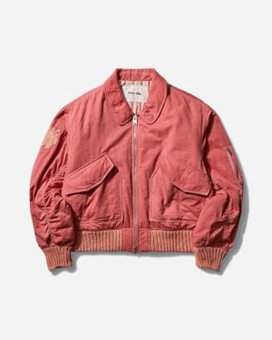 STORY mfg. Grain Jacket Ancient Wonky-Wear - Red