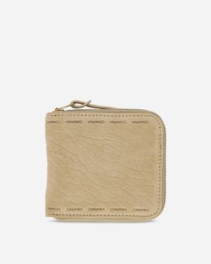 Visvim Suede Bi-fold Wallet - Natural