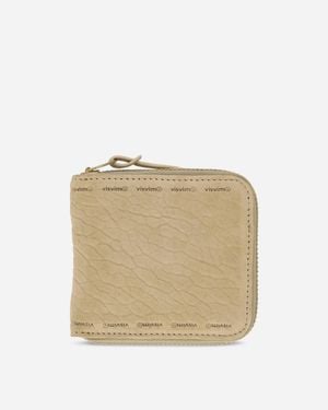 Visvim Suede Bi-fold Wallet - Natural