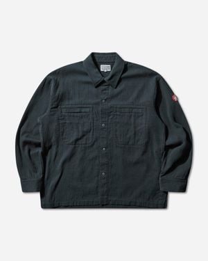 Cav Empt Men S Soft Cotton Casual Shirt Charcoal - Blue