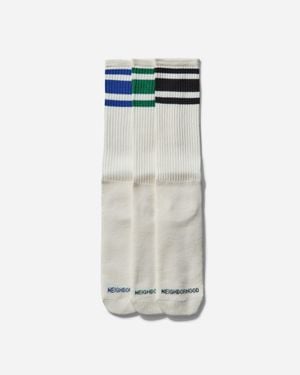 Neighborhood Classic 3-pack Socks - White