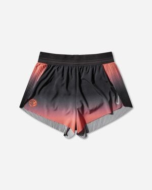 Nike Women S Aeroswift Dri-fit Adv Mid-rise 3in Brief-lined Running Shorts / Bright Crimson - White