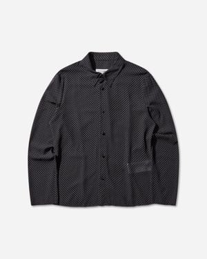 MM6 by Maison Martin Margiela Men S Star Chiffon Shirt / White - Black