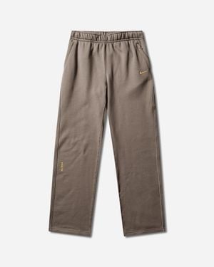 Nike Nocta Open Hem Fleece Trousers - Grey