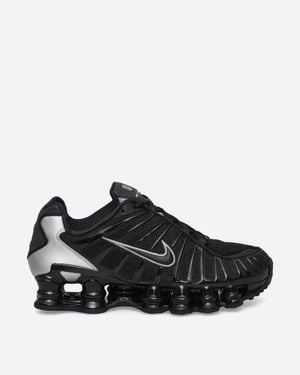 Nike Women S Shox Tl Sneakers / Metallic Silver - Black