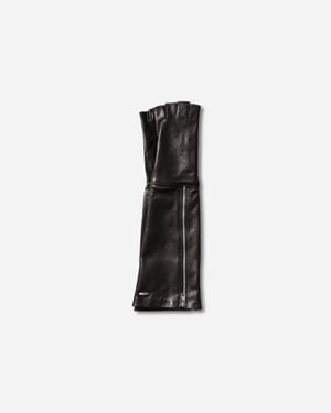Our Legacy Zipped Dining Gloves - White
