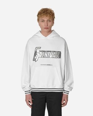 SLAM JAM Gaznevada Graphic Hooded Sweatshirt - White