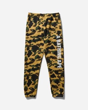 A Bathing Ape Men S 1st Camo Slim Joggers - Yellow