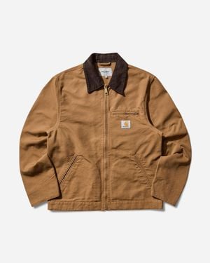 Carhartt Detroit Jacket Tobacco (Rinsed) - Brown