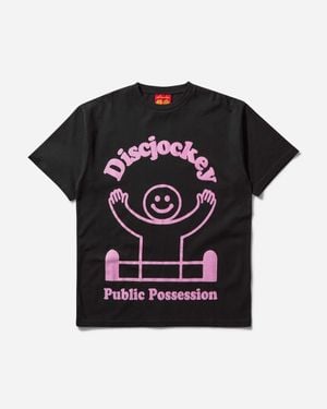 Public Possession Men S Deejay T-shirt Vintage Wash - Black