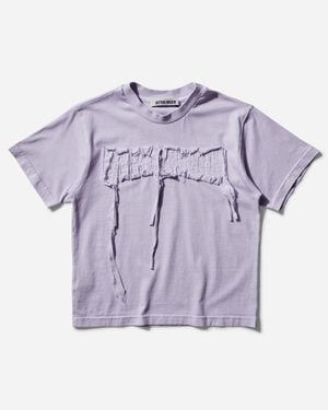 OTTOLINGER Distressed Logo Fitted T-Shirt - Purple
