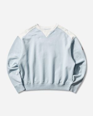 Cav Empt Men S Panel Shoulder Crewneck Sweatshirt - Blue