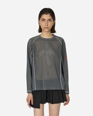 Cav Empt Mesh Raglan Colour Longsleeve T-Shirt - Grey