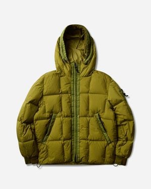 Stone Island Garment Dyed Crinkle Reps Ny Down Jacket Cactus - Green
