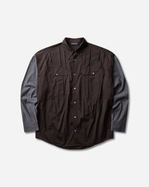 Kiko Kostadinov Women S Weka Shirt Wood Stripe - Black