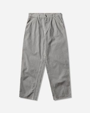 Carhartt S Mercer Single Knee Trousers Graphite Wax (Stone Washed) - Grey