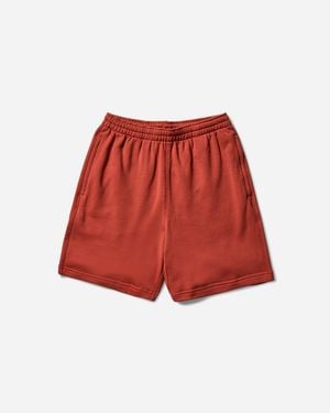 Nike Men S Wool Classics Fleece Shorts Mars Stone - Red