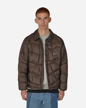 Dime Midweight Wave Puffer Jacket Espresso - Brown
