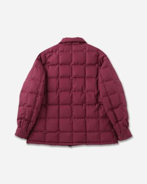 Visvim Men S Coach Down Quilted Jacket Burgundy - Red