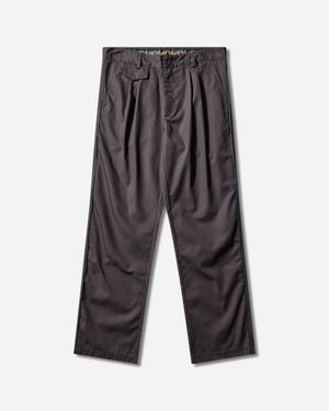 GR10K Men S Piping Ripstop Pants Stone - Gray