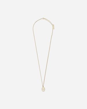 Aries Fly Paved Pendants Chain Necklace - White