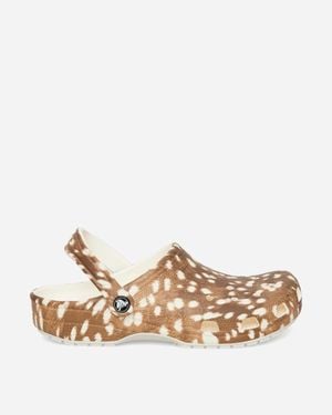 Crocs™ Classic Pop Animal Clogs Carob - White