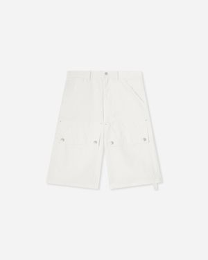 Oamc Peacemaker Chino Shorts Snow - White