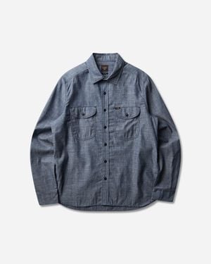 Lee Jeans Men S 101 Heritage Workwear Relaxed Shirt Dry - Blue