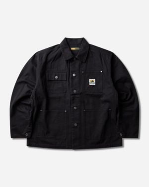 X-Large Men S Original Recycled Canvas Utility Pocket Jacket - Black
