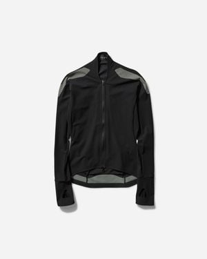 JOHANNA Paris Women S Long Sleeve Zip Top Black / Lime Cream