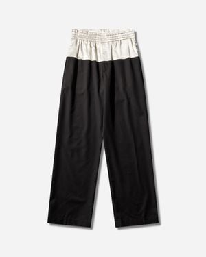 Dries Van Noten Men S Contrast Waist Trousers - Black