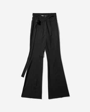 OTTOLINGER Flared Wrap Suit Trousers - Black