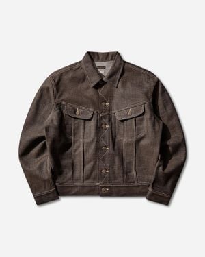 Kapital S Century Denim Westerner Regular Jacket (Kakishibu Dye) Persimmon - Brown