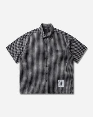 Neighborhood S Bw Check Shortsleeve Shirt - Grey