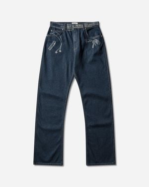 Jean Paul Gaultier Women S Trompe L Œil Jeans Indigo - Blue